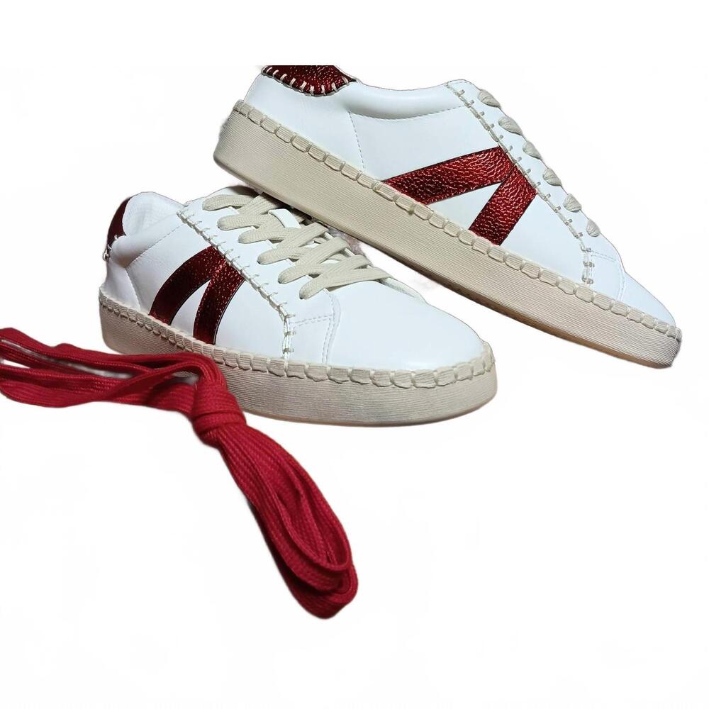 NEW CORKYS FOOTWEAR women's friend zone sneakers in red and white